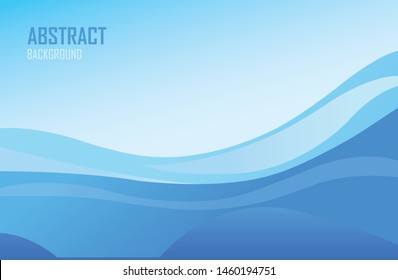 Colorful background with wave - brochure design of flyer