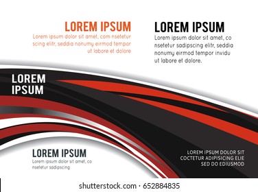 Colorful background with wave - brochure design of flyer