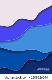 Colorful background with wave for design brochures, flyers, posters, banners. Contrast colors. Vector eps10 illustration.