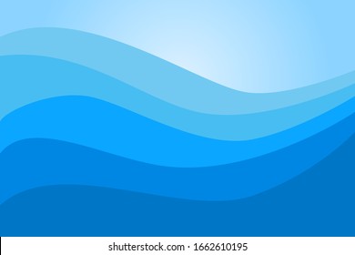 Colorful background with wave.Blue pastel vector background.
 