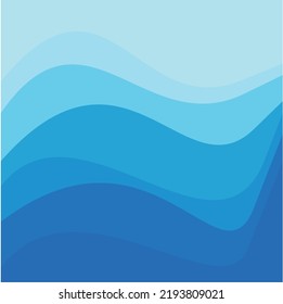 Colorful background with wave.Blue pastel vector background. Blue smooth wave template. Abstract background - vector eps10 illustration.