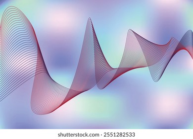 fundo colorido com ondas onduladas