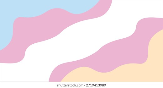 A colorful background with a white border. The background is made up of circles and lines. The background is a mix of pink, blue, and yellow
