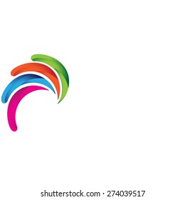 Colorful background for your text and logo. Illustration.