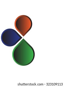 Colorful background for your text and logo. Vector illustration