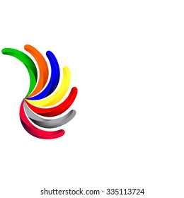 Colorful background for your text and logo vector






