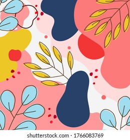colorful background.Abstract pattern.Background with leaf