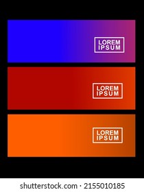 Colorful backgrounds in trendy neon colors. Soft color abstract gradients