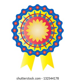 Colorful badge, vector format