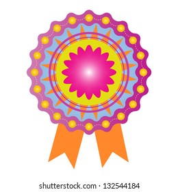 Colorful badge, vector format