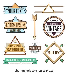 Colorful Badges,emblems,labels and items set