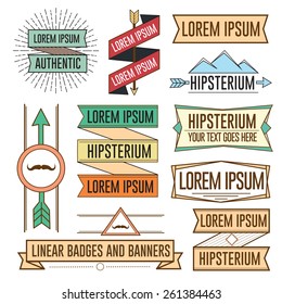 Colorful Badges,emblems,labels and items set