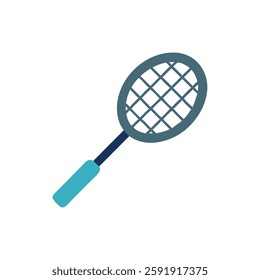 Colorful badminton racket icon designed for players.