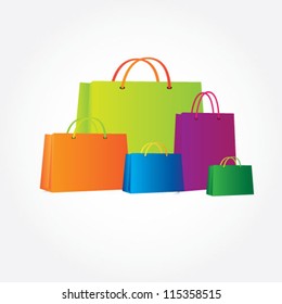 Colorful  bags vector