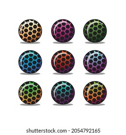 colorful ball illustration, ball vector
