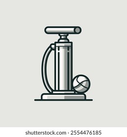 Colorful Ball Pump Vector Art Illustrator Desing