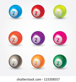 Colorful ball vector