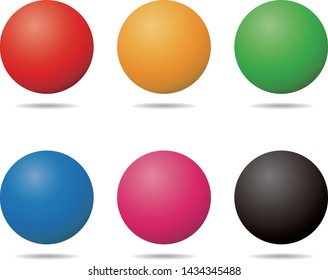 Colorful Ball vector ornament set