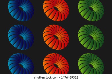 Colorful balloon air. There is three color. Red, Green, adn Blue.