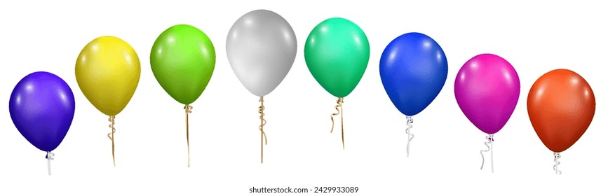 Colorful Balloon Arc. The birthday balloon is flying for parties and celebrations.