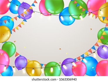 Colorful Balloon Background 