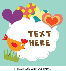 colorful balloon greeting card