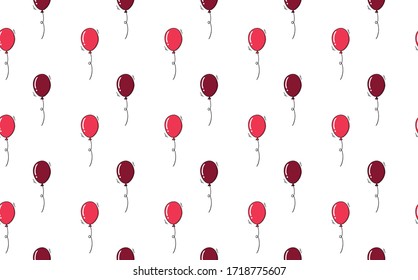 colorful balloon pattern vector seamless 