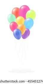 colorful balloon vector