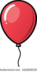 Colorful Balloon Vector Design for Celebrations and Joyful Festive Decorations