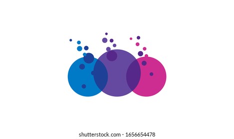 colorful balloon vector icon. Balloon vector logo