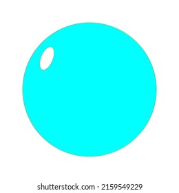 colorful balloon vector icon on white background