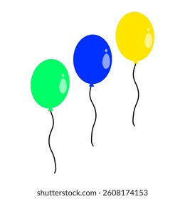 Colorful Balloon Vector Illustration for Celebration and Party Design