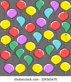 Colorful Balloons Abstract Background