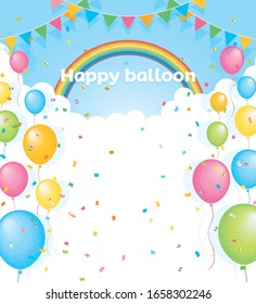 Farbige Ballons, Vektorillustration