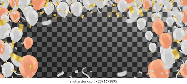 Colorful balloons on soft background. Card for wedding, valentine's day, christmas, birthday, woman's day, mother's day