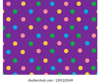 colorful balloons pattern on purple background