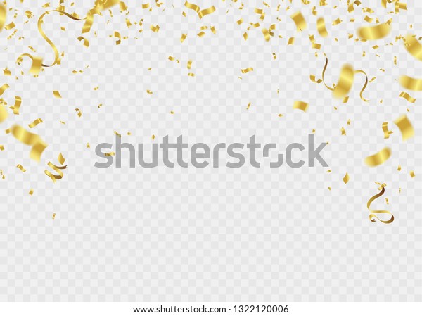 Colorful Balloons Triangular Party Flags Confetti Stock Vector (Royalty ...