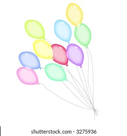 Colorful balloons (VECTOR)