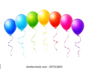 Colorful balloons vector