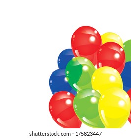 Colorful balloons, vector illustration