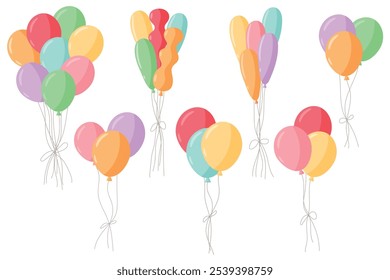 Farbige Ballons Vektor Pack Set