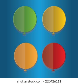 Colorful balloons,vector