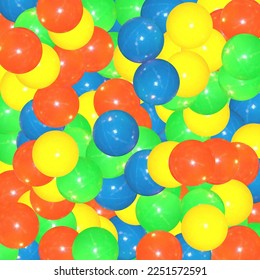 Colorful balls. 3d ball. Set of glossy spheres and balls on a blue background with a shadow. Realistic 3D orb with transparent glasses and highlights for decoration. 3d Illustration for your design. - Powered by Shutterstock - Get 15% off with code: PIKWIZARD15