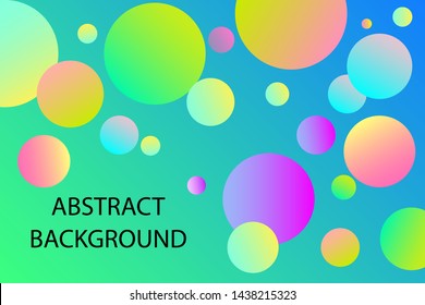 Colorful Balls Abstract Vector Background 