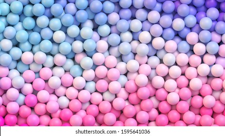 Colorful balls background. Abstract background with colorful gradient balls. Realistic vector background