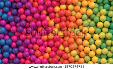 Colorful balls background. Abstract background with colorful gradient balls. Realistic vector background