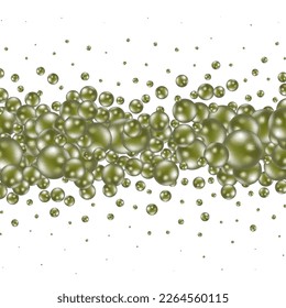 Colorful balls background. Vector background made with gradient meshes. Background design for banner, poster, flyer, card, postcard, cover, brochure. Green balls.