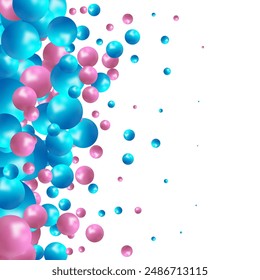 Colorful balls background. Vector background made with gradient meshes. Background design for banner, poster, flyer, card, postcard, cover, brochure.