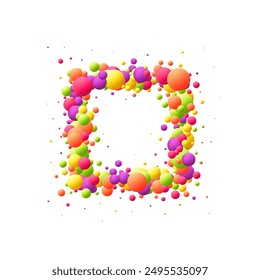 Colorful balls background. Vector background made with gradient meshes. Background design for banner, poster, flyer, card, postcard, cover, brochure.