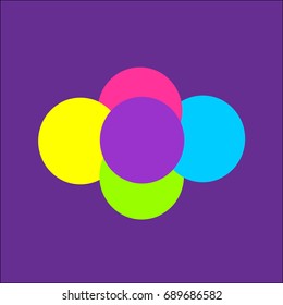 Colorful balls logo